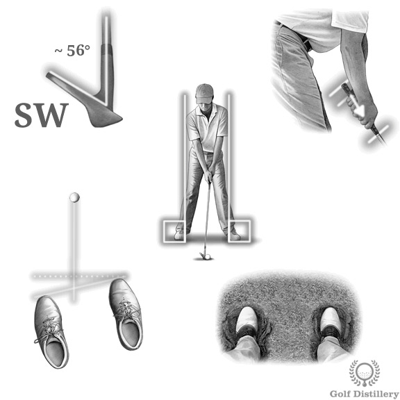 Setup đánh bunker shot cơ bản