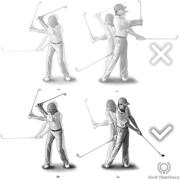 Chấp nhận việc đầu gậy cắm lại trong cát sau impact