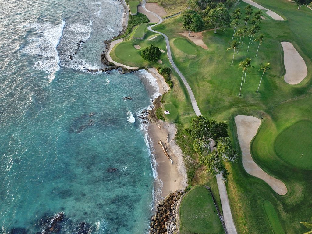 Lỗ số 5 tại Sân golf Teeth of the Dog