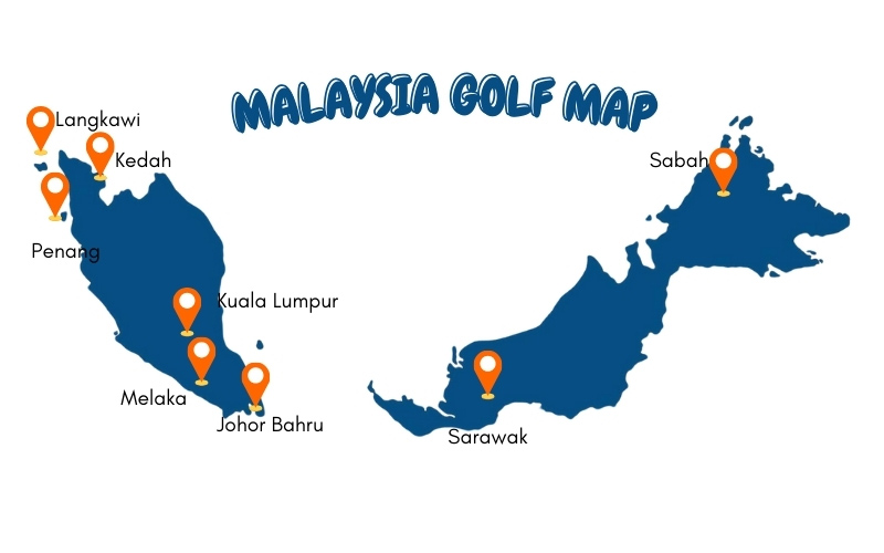 Golf maps Malaysia